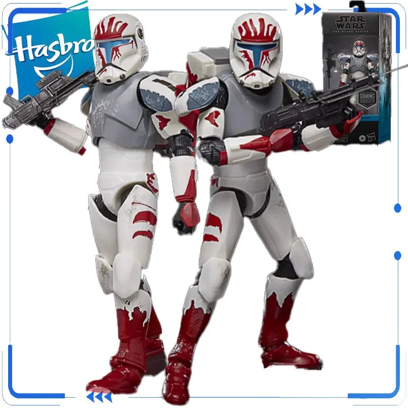 Original Hasbro Star Wars RC-1207 Sev Clone Commander Black Series 6-Zoll Exklusives Bauspielzeug für Jungen Mädchen Kinder Geschenkmodell