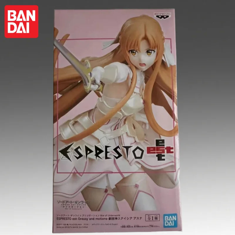 Auf Lager Bandai Original Banpresto Sword Art Online Asuna Yuuki Actionfigur Modell Puppe Brandneu Verpackt Anime Charaktere Garage