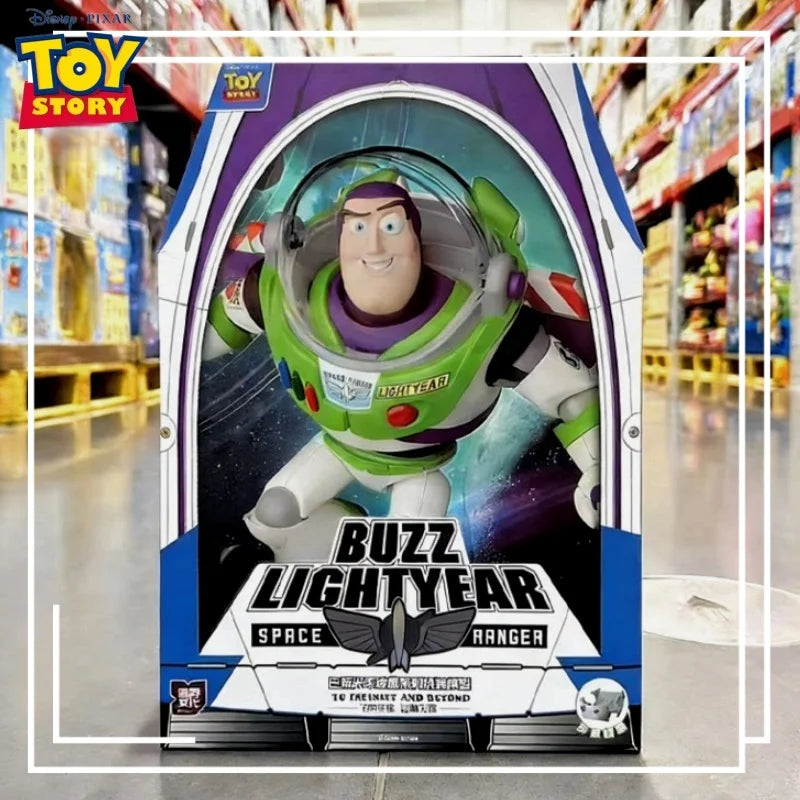 Auf Lager Disney Toy Story Buzz Lightyear Actionfigur 17 Gelenke Beweglich Sammelbares Montiertes Modell Spielzeug Ornament Fans Geschenke