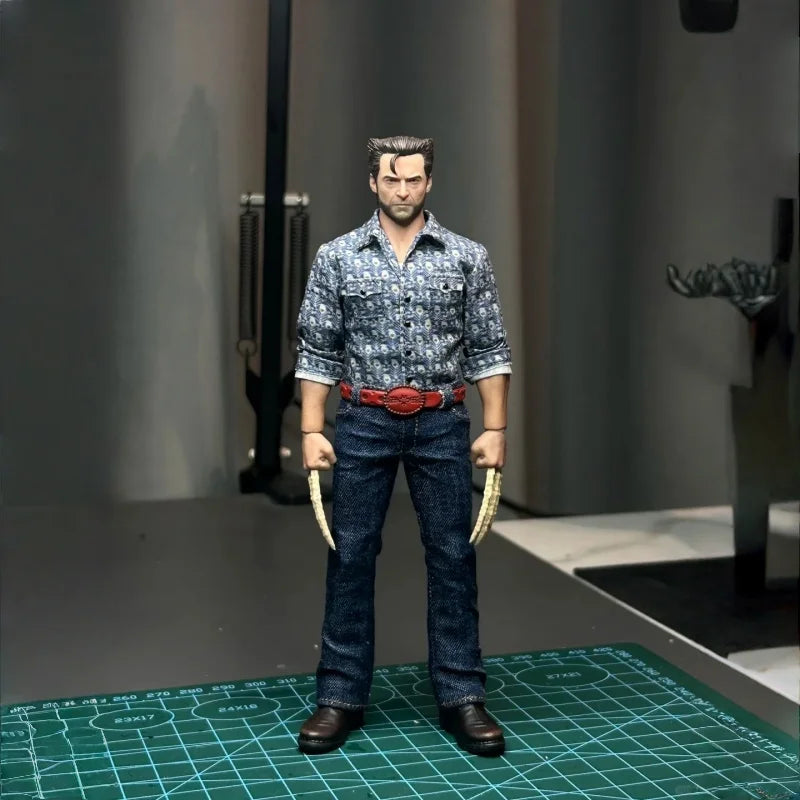 NWTOYS 1/12 Male Soldier James Howlett Logan X-Men Superhero Wolverine Hugh Jackman 6Inch Action Figure Model Toys