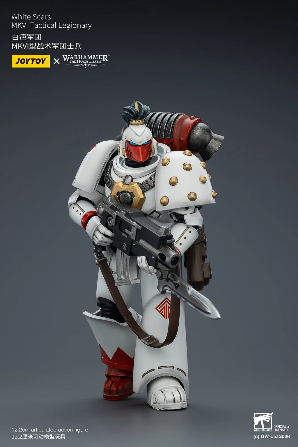 【Pre-sale】JOYTOY Warhammer40K The Horus Heresy White Scars MKIll Tactical Legionary MKVI Tactical Legionary 1/18 Action Figure