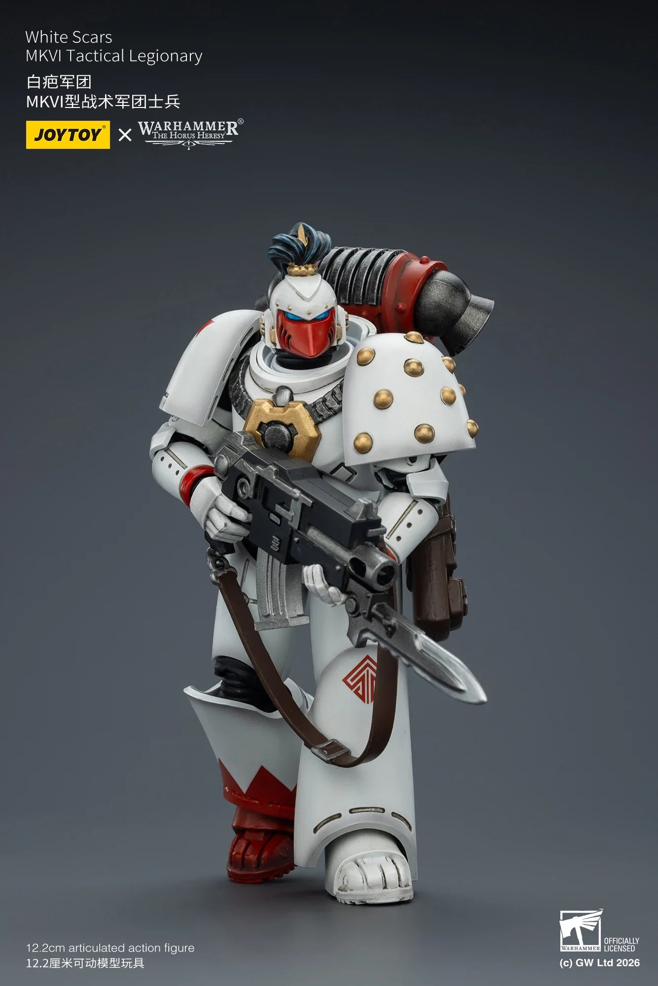 【Pre-sale】JOYTOY Warhammer40K The Horus Heresy White Scars MKIll Tactical Legionary MKVI Tactical Legionary 1/18 Action Figure