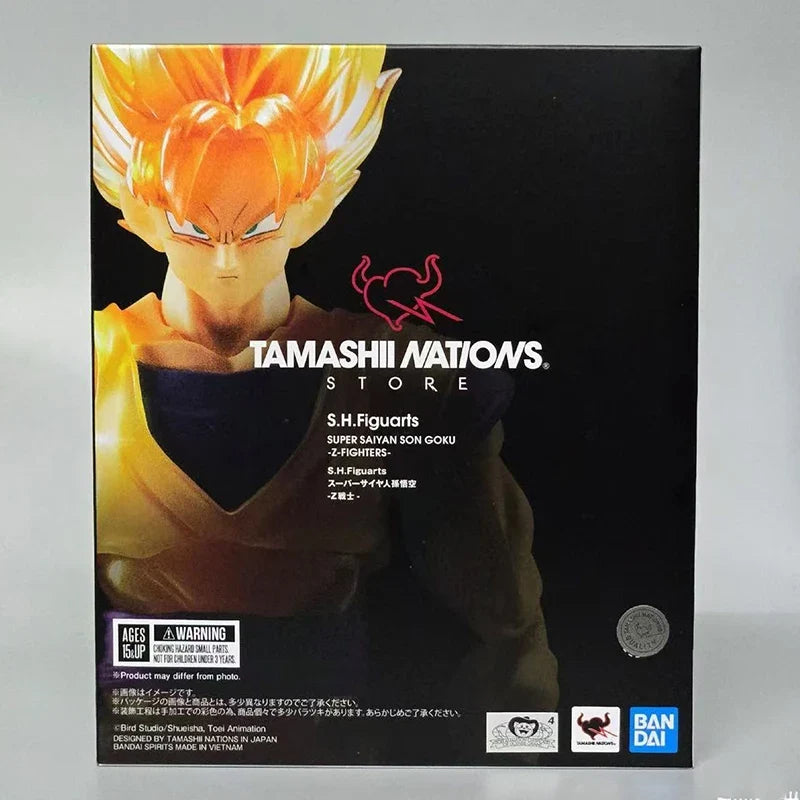 Bandai Genuine TNS SHF Dragon Ball Super Saiyan SON GOKU -Z-FIGHTERS- Anime Action Figure Collectible Model Toys Gift Children