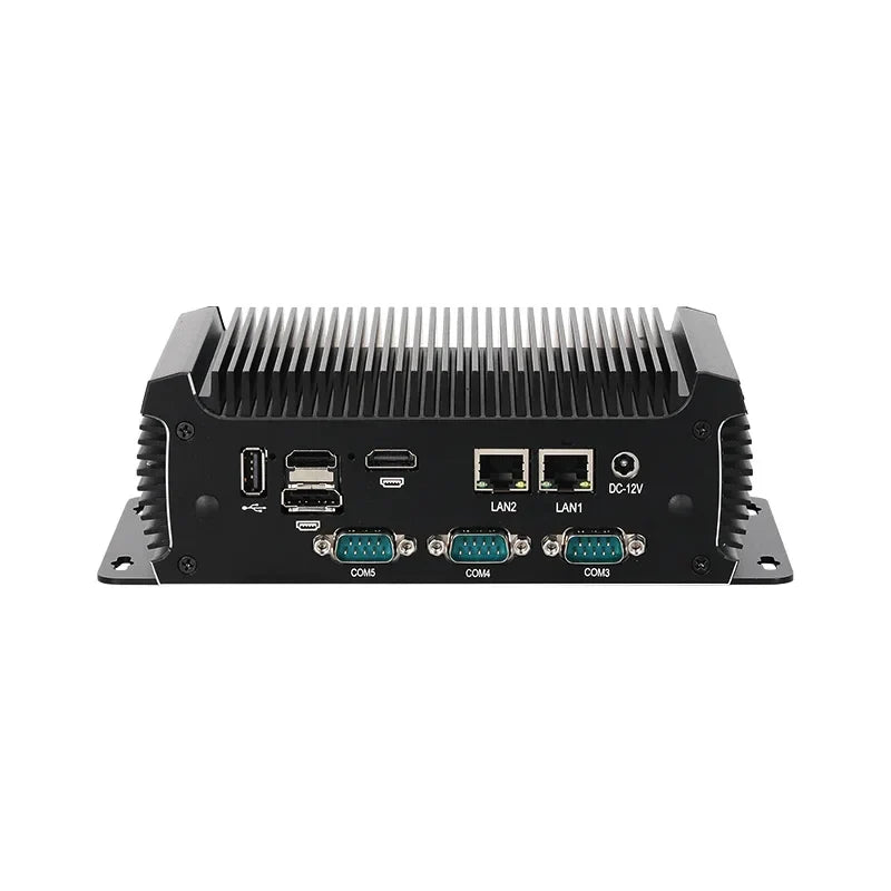 Inter N97/i5-4200U Industrial Mini PC Support WiFi/4G LTE Linux Computer with 4xUSB3.0 4xUSB2.0 2xGigabt LAN Windows10 Ready