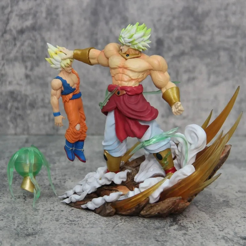 20cm Dragon Ball Anime Figures Broli Vs Goku Action Figures Pvc Model Statue Goku Broly Doll Collectible Toys Birthday Gift