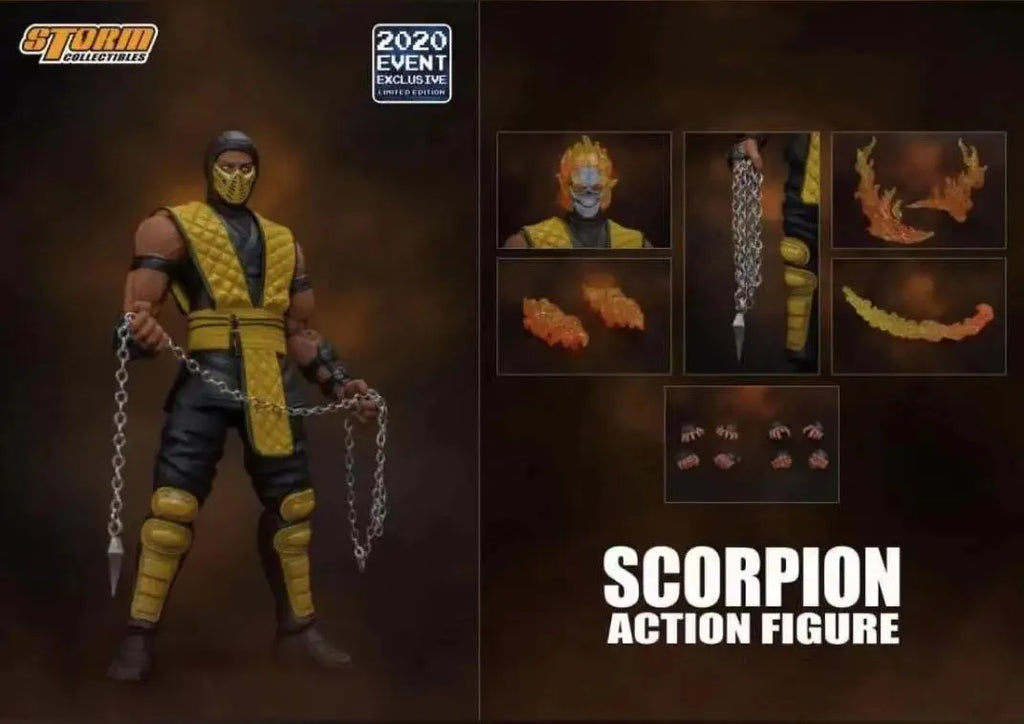 Original Genuine Storm Toys 1/12 Scorpion Skull Flaming Head 2020 Soldier Model Full Set 6'' Action Figure In Stock