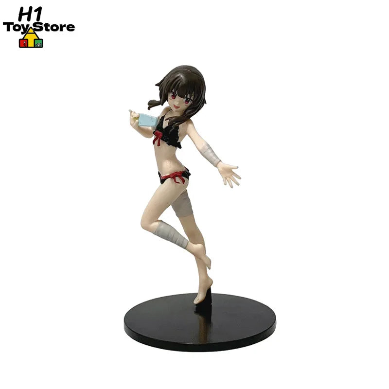 KonoSuba Anime Action Figure Water Goddess Aqua & Bikini Megumin Standing Pose PVC Anime Girl Collectible Display Model Fan Gift