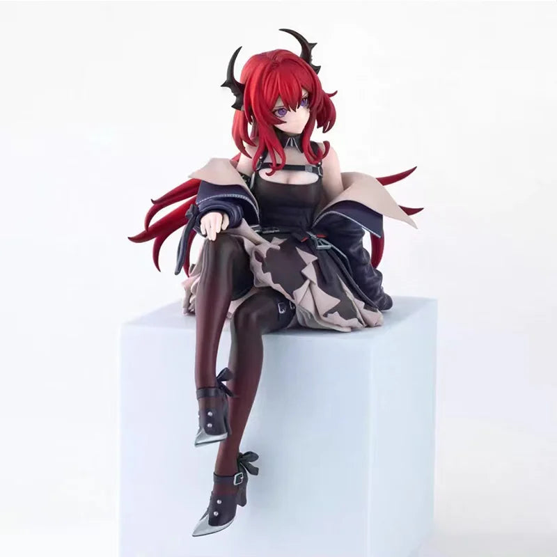 In Stock [Genuine] Original Furyu Arknights Noodle Stopper Surtr PVC Figure Model Sitting Posture Doll Collector Figurine Toys