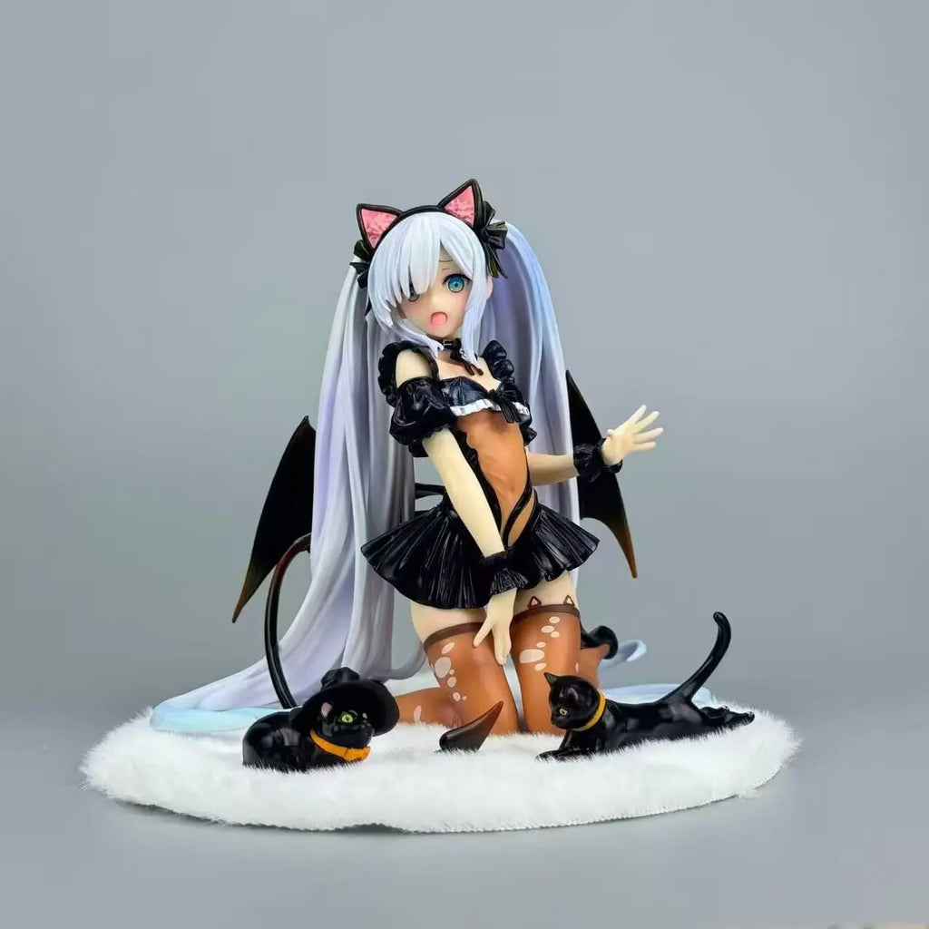 13.5cm Azur Lane HMS Janus Kneeling Pose Anime Figure Model Statue Collection Desktop Decoration Ornament Toy Gift for Fans