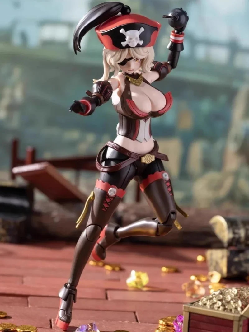 Border Model Queen Anne Pirate Mega Sexy Captain Guochuang Mecha Assembly Model Ornament Toy Collection Gift
