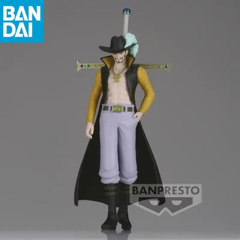 In Stock Original Bandai Banpresto Anime One Piece The Shukko Dracule Mihawk Genuine Pvc Action Figure Model Collectible Toys