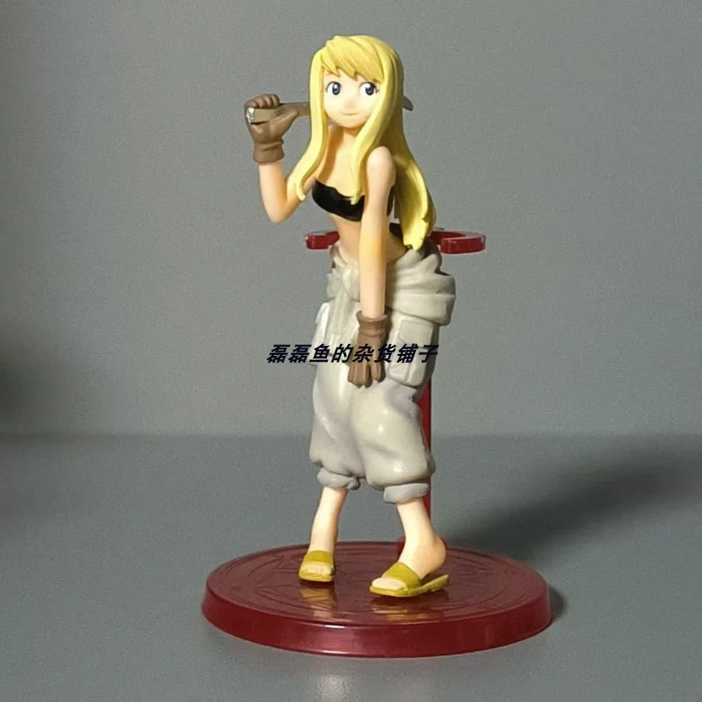 Fullmetal Alchemist Edward Winry Riza figure model decoration in stock   No box, loose goods