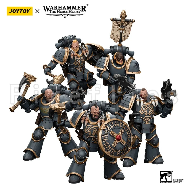 1/18 JOYTOY Action Figure The Horus Heresy Space Wolves Grey Slayer Pack Anime Model Toy
