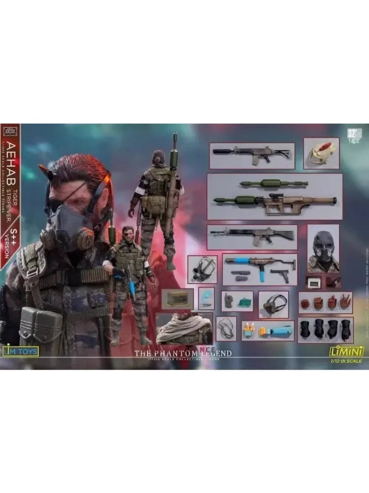 In Stock Original LIMTOYS AEHAB Phantom Legend Tiger Stripe Ver S++ 1/12Male Soldier Action Model Art Collection Toy Gifts