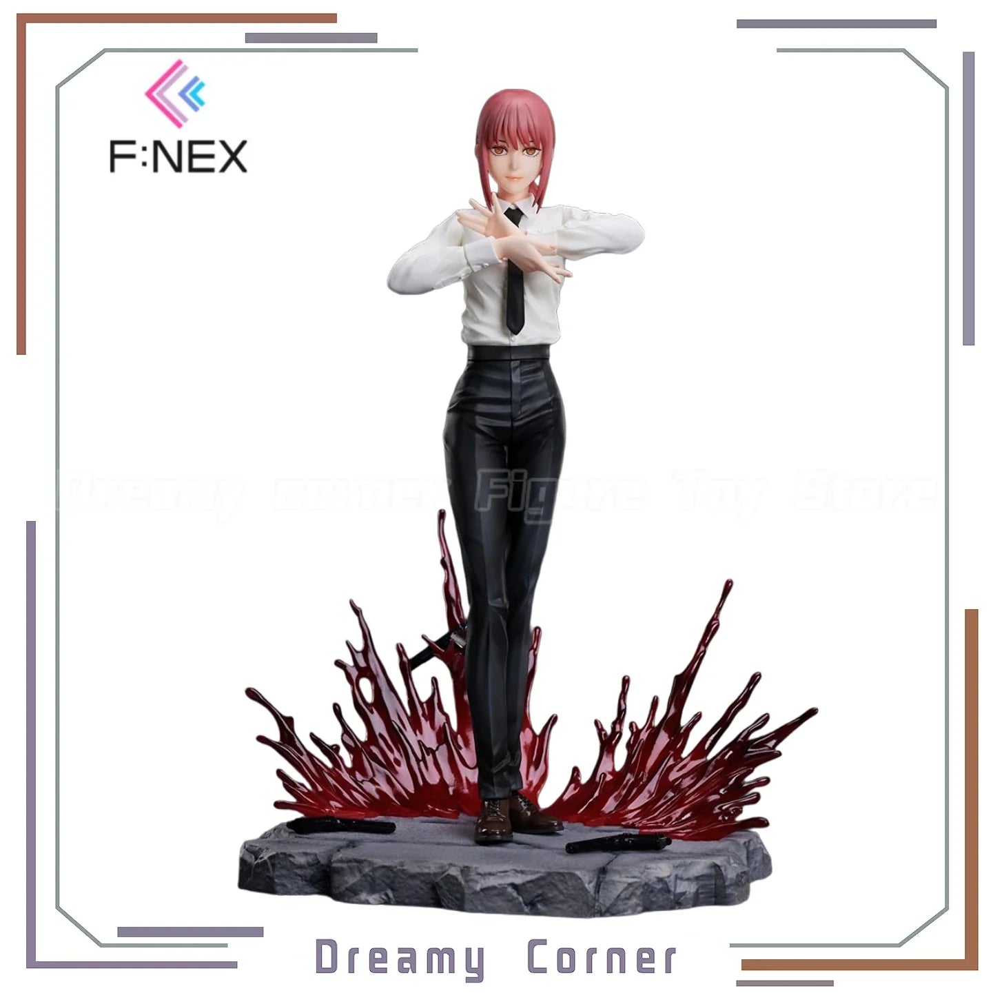 【In Stock】Original F:NEX CHAINSAW MAN MAKIMA 1/7 Scale Figure Model Collection Ornament