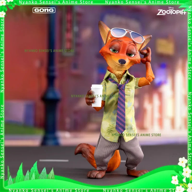 GONG & PoP Original Zootopia Judy Nick Set Cloth Action Figure Anime Model Trendy Toys Desktop Doll Collectibles In Stock