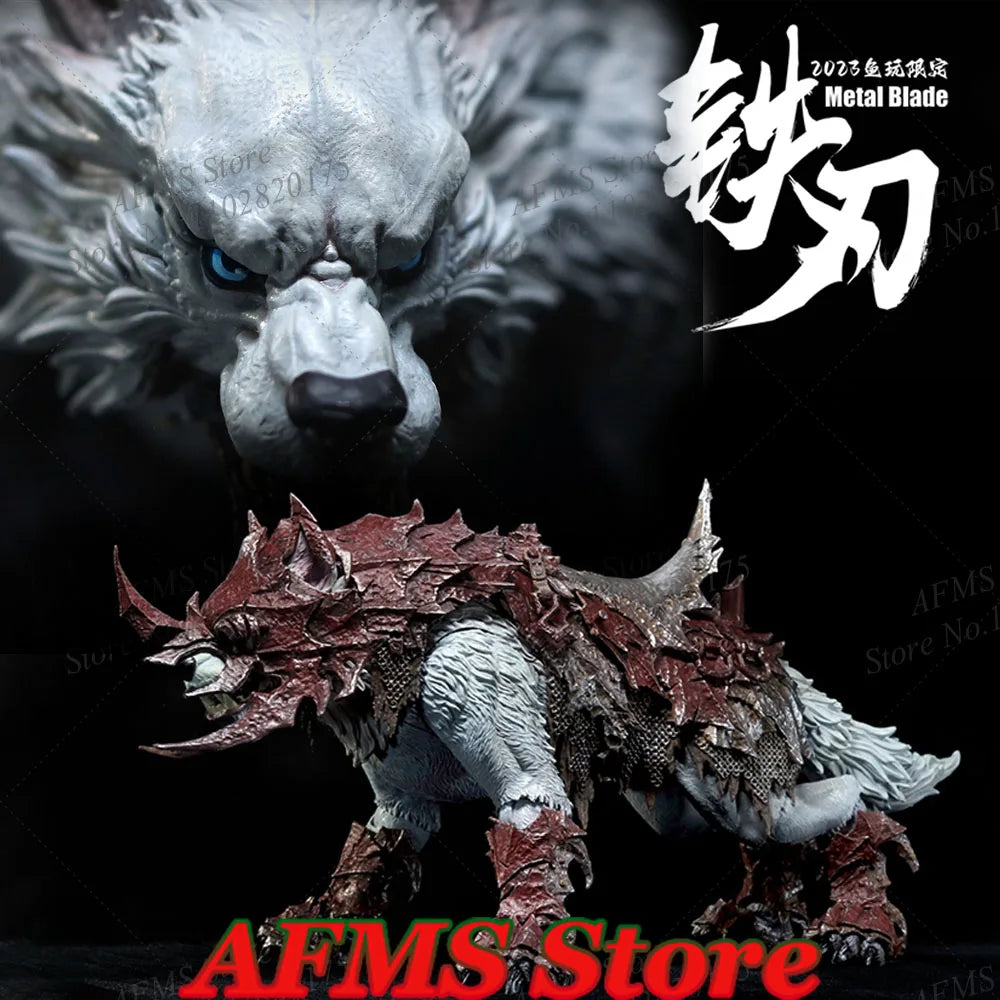Limited Edition FishToys D20 1/12 Sammlerfigur Metallklinge Riesenwolf Reittier Wildniswolf Komplettset Actionfigur
