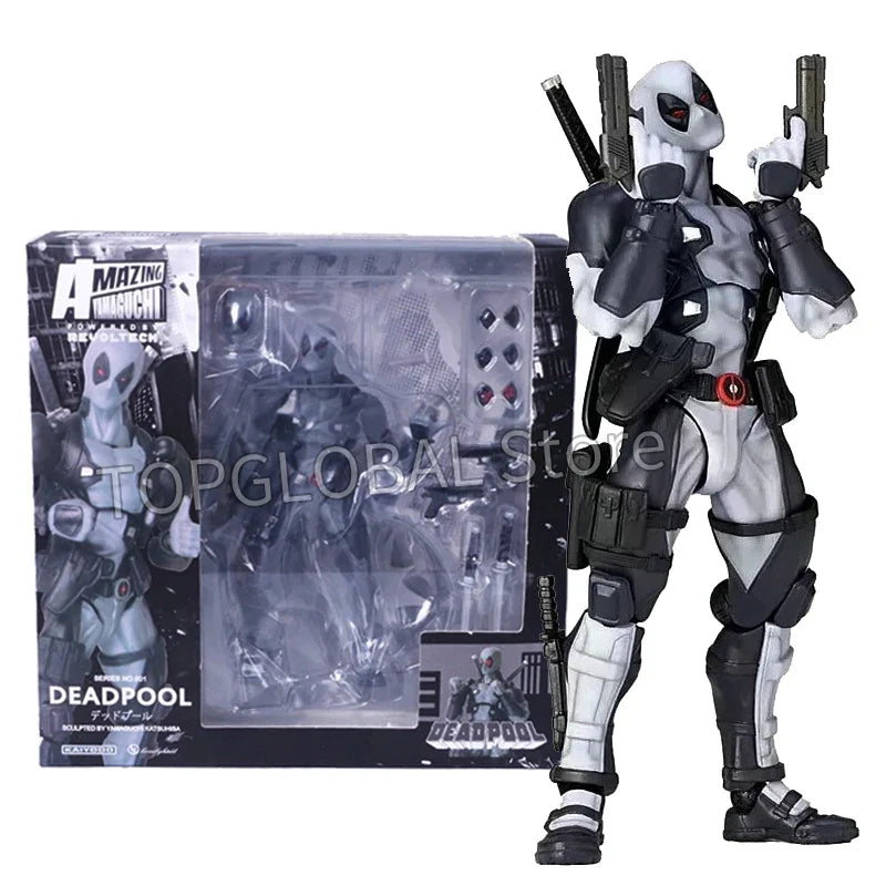 AMAZING YAMAGUCHI Deadpool Actionfigur X-Men Mutanten Gelenkbeweglich KAIYODO Filmmodell Spielzeug für Kinder Geschenk