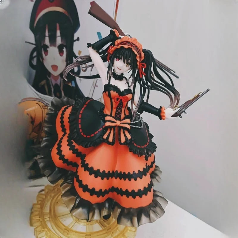 In Stock Original 21 Cm Date A Live Tokisaki Kurumi Zafkiel Anime Figure Collection Figurines Desktop Decoration Toys Gifts
