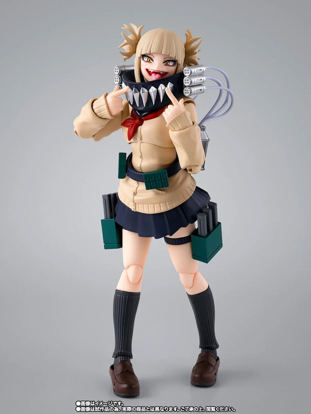Original Genuine BANDAI Action/Dolls S.H.Figuarts Boku No Hero Academia Toga Himiko H=130mm Anime Action Model Figure Toy Gift