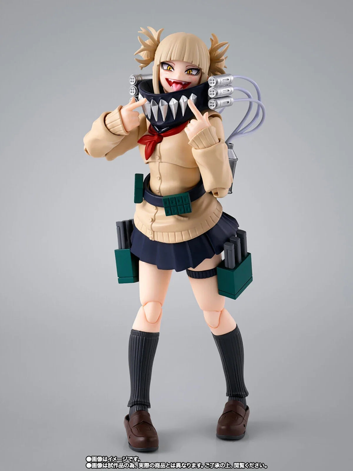 Original Genuine BANDAI Action/Dolls S.H.Figuarts Boku No Hero Academia Toga Himiko H=130mm Anime Action Model Figure Toy Gift