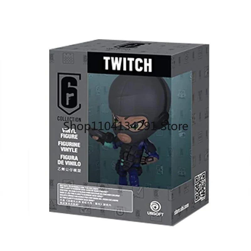 10cm R6 Rainbow Six Siege Figure Blitz Montagne Bandit Caveira Thermite Ash Action Figure Q Version Collection Decora Toys Gifts