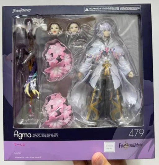 Original Max Factory Figma#479 Fate/Grand Order Merlin Anime Figure Model Toy Gift Collection
