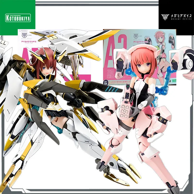 Kotobukiya Original MEGAMI DEVICE SUGUMI KANAGATA&AIKA AIKAWA JINAI Anime Action Figure Assembly Model Toys Model Gifts for Boys