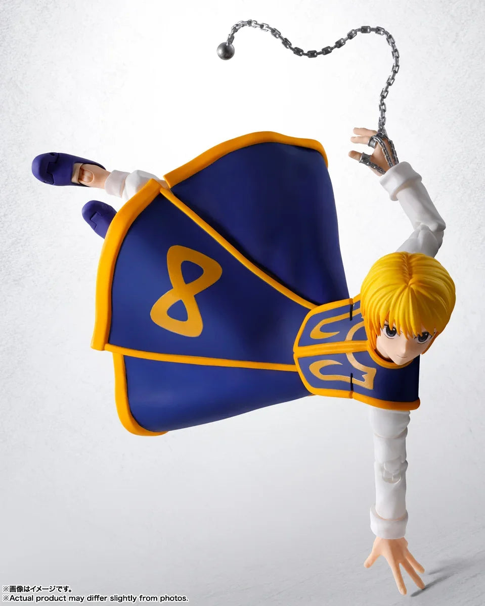 Original BANDAI S.H. Figuarts HUNTER×HUNTER Kurapika Reorio SHF Anime Figures Action Figure PVC Model Toys Figurine