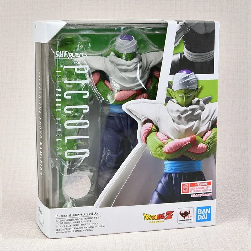 Bandai Genuine SHF Piccolo THE PROUO NAMEKIAN Dragon Ball Anime Action Figure Collectible Model Toys Ornaments Gift Children