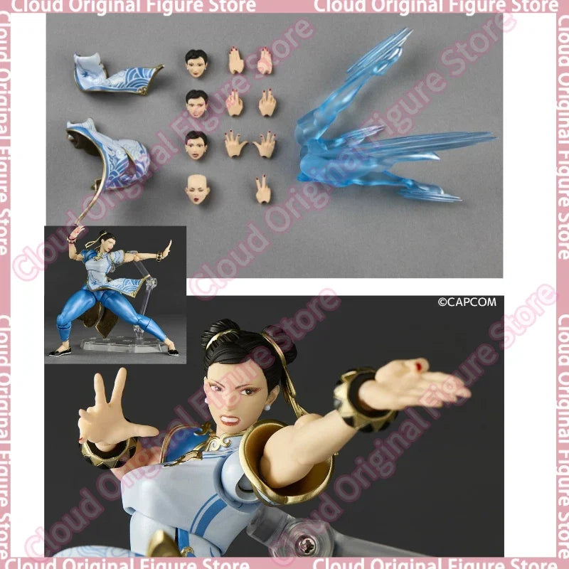 In Stock 100% Original KAIYODO AMAZING YAMAGUCHI Street Fighter 6 Chun-Li Action Figures Toys Collection Hobby Gift