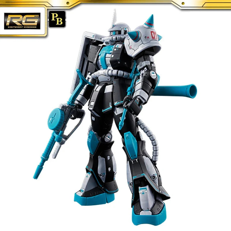 In Stock BANDAI PB Limited GUNDAM X Miku Anniversary Special Project RG 1/144 MS-06S ZAKU Ⅱ [HATSUNE MIKU Ver.] Anime Figure To