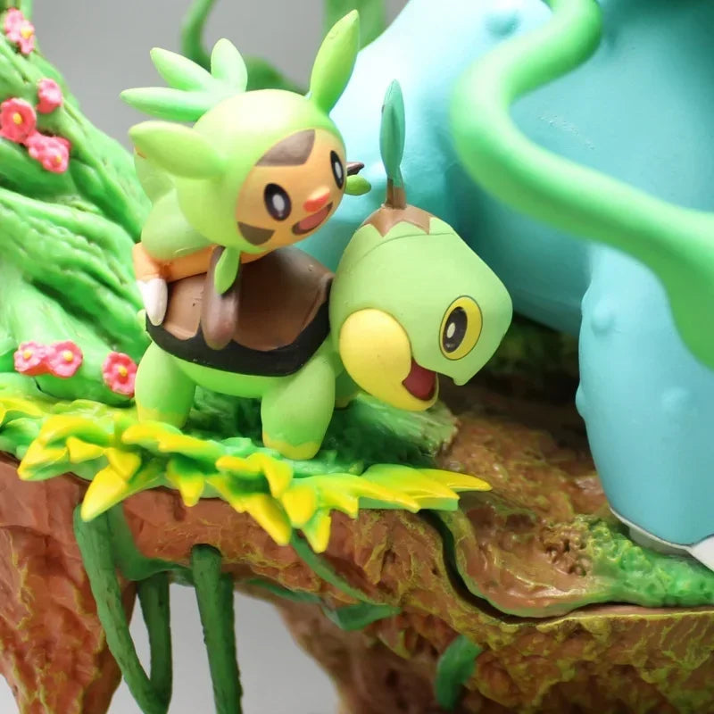 31cm Pokemon Action Figure Forest Wonderful Frog Flower Gk Pokemon Large Hand Model Animation Ornaments Holiday Children Gift