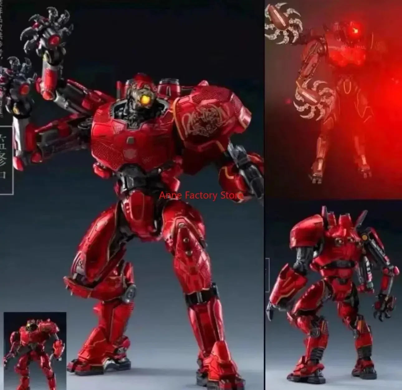 Spot  NOW Light 20CM Emit NECA Figure Pacific Crimson Typhoon Gipsy Danger Cherno Alpha Model Toys Rim Collection Doll Gift