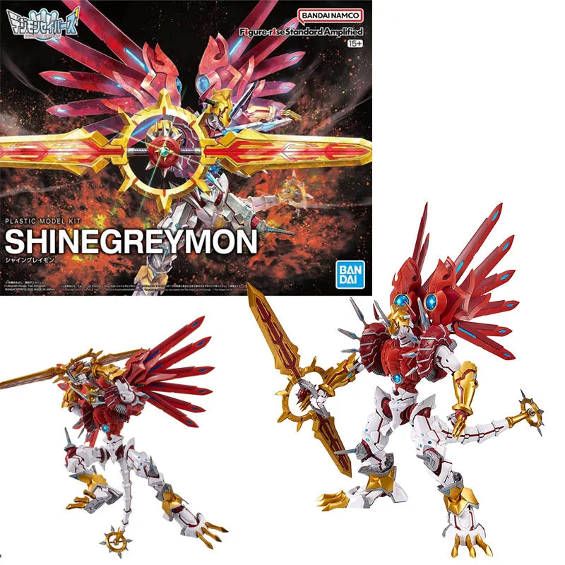 Bandai Genuine FRS Digimon Adventure Metal Garurumon War Greymon Omegamon X-Antibody Anime Action Figure Assembly Model Toy Gift
