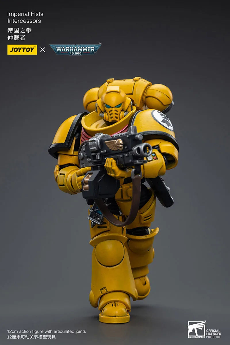 JOYTOY Warhammer 40K 1/18 Space Wolves Blood Angels Imperial Fists Ultramarines Intercessors Action Figure 12cm Soldier Model