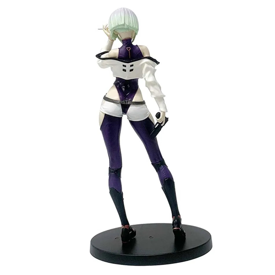 22CM Anime Game Cyberpunk: Edgerunners Lucy Figure Standing Anime Model Toy Gift Collection Aciton Figure PVC