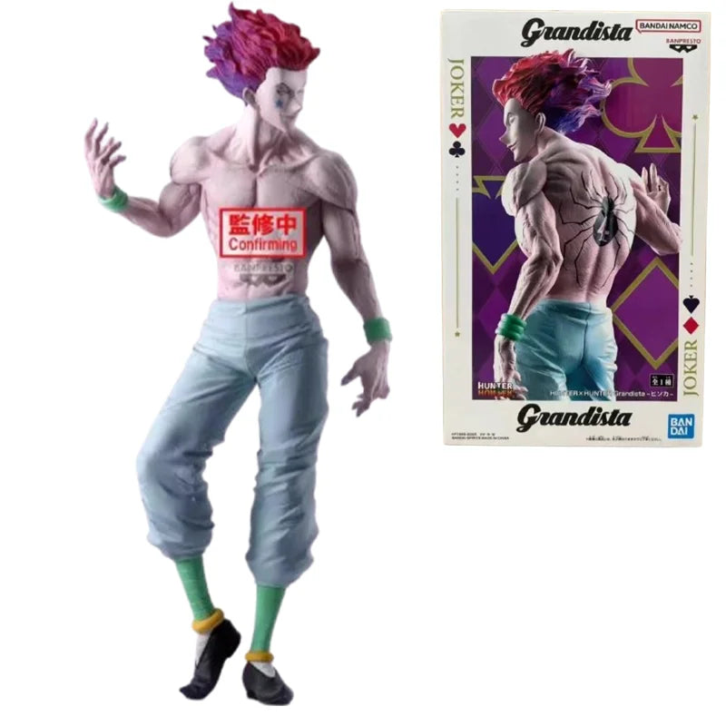 Original Bandai BANPRESTO HUNTER x HUNTER Grandista Anime Figur Hisoka Fertiges Modell Sammlerstücke Geschenke für Kinder Ornamente