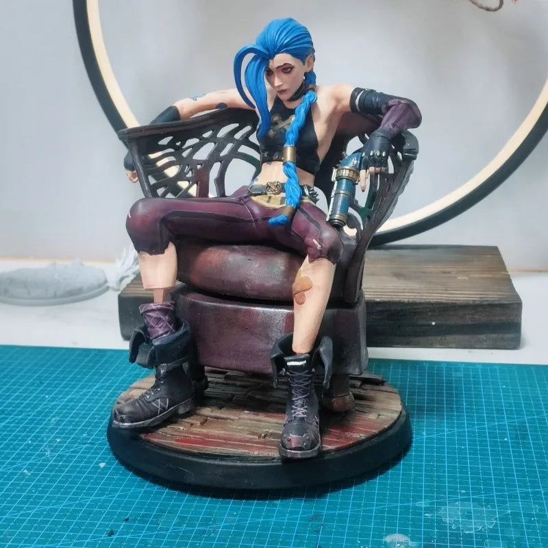15cm League of Legeneds Figure Jinx Handmade Custom Style Resin Anime Collection Model Ornament Toys Production time 30 days