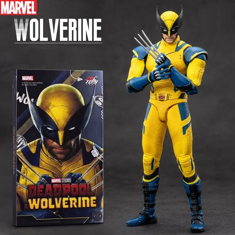 New ZD Toys Deadpool & Wolverine Model 7in 1/10 Action Figures Wolverine Deadpool Model Marvel Superheroes Collection Model Gift