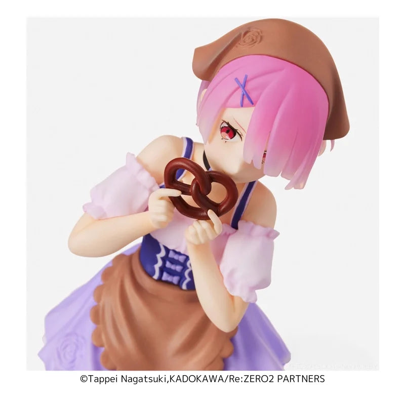 Original Anime Re:Zero Starting Life in Another World Ram Emilia Oktoberfest Ver. Action Figure Desktop Ornaments Model