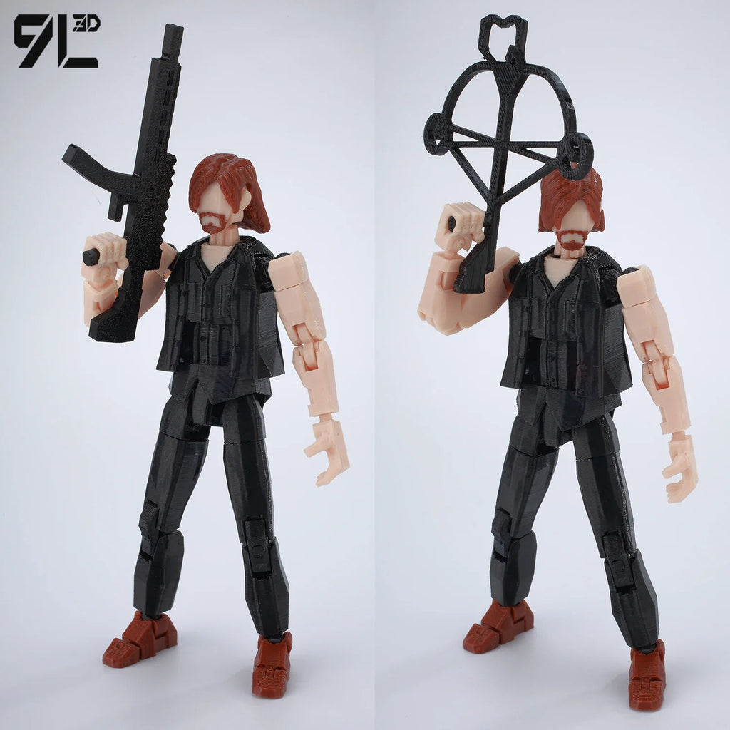 9L3D Lucky13 The Walking Dead Multi Jointed Anime Figure Collectible Full Body Movable Robot Cool Anime Figure for Birthday Gift