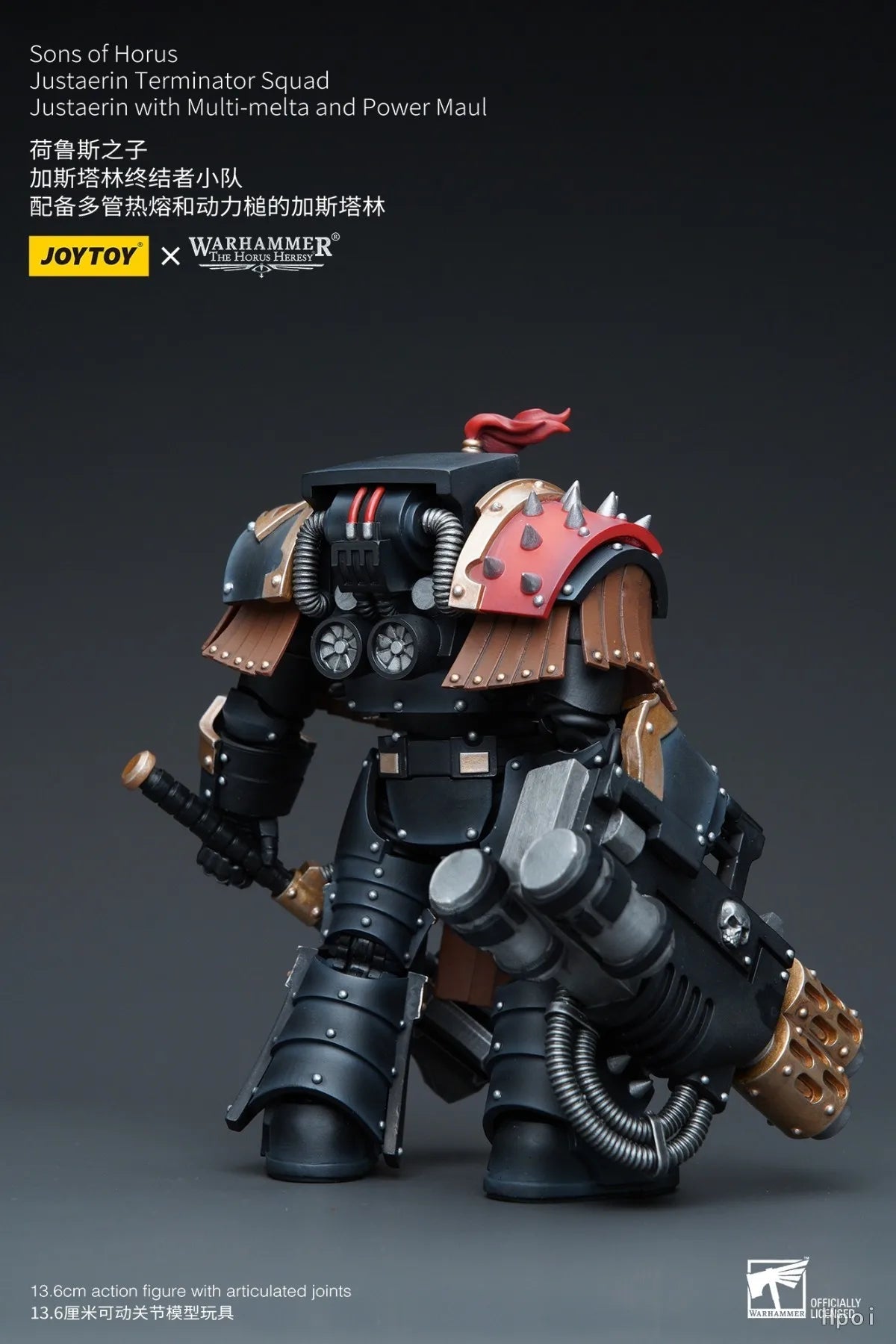 【Original】JOYTOY Warhammer 40K The Horus Heresy Sons of Horus Justaerin Terminator Squad Justaerin with Multi-melta Power Maul