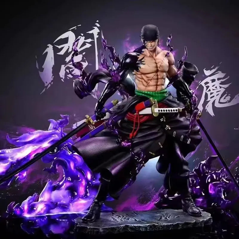 In Stock 25cm Anime One Piece Zoro Figures Sky Painting Roronoa Zoro Action Figures PVC Collection Model Toys Birthday Gifts