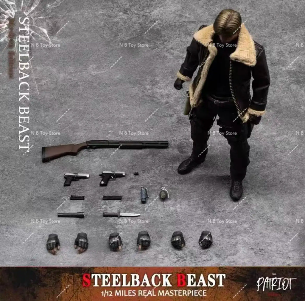 Spot Goods Patriot Studio Leon S Kennedy STEELBACK BEAST Multiple Accessories 6-inch Action Figures Gift Collection