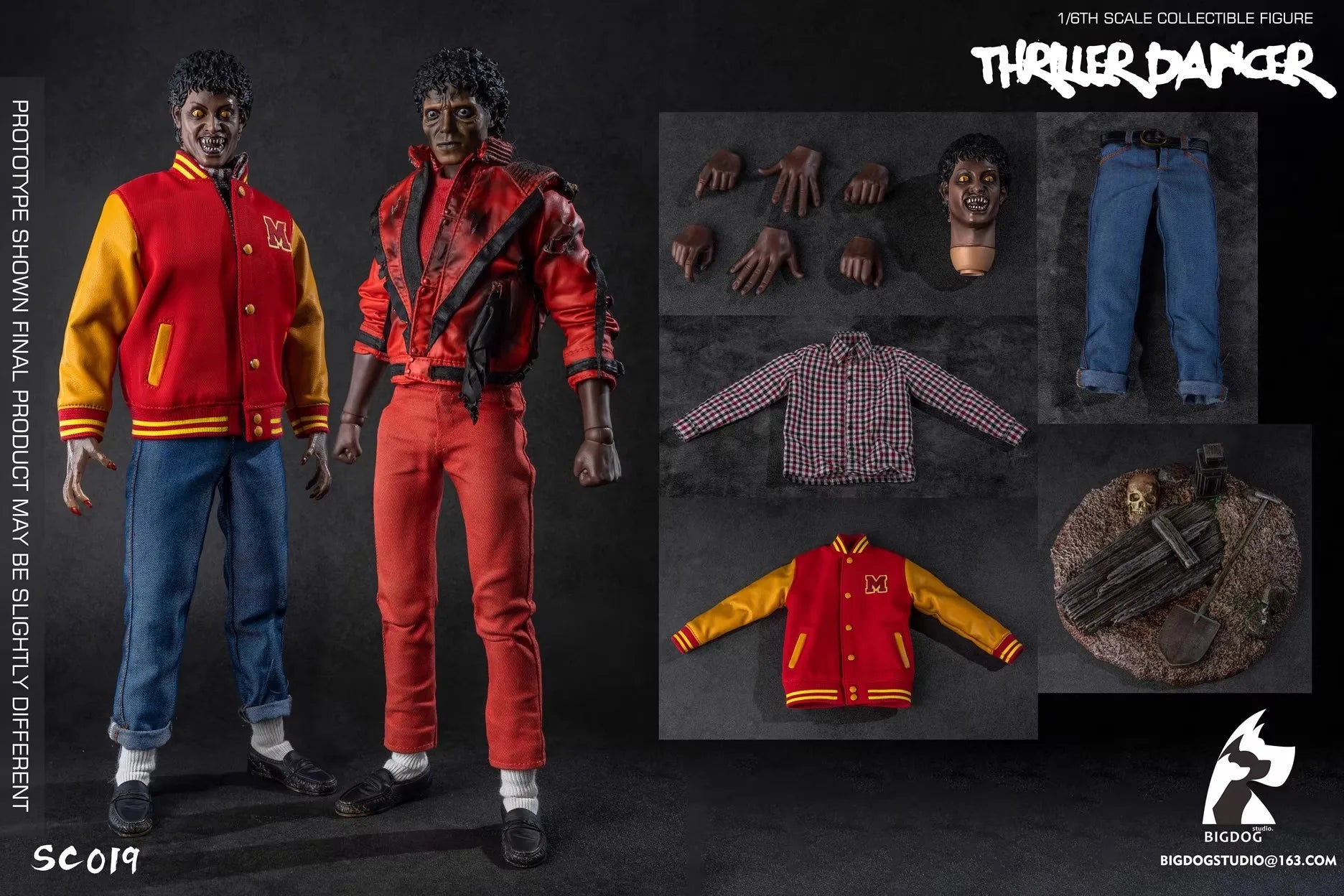 BIGDOG STUDIO NOSC019 1/6 Scale Soldat Thriller Tänzer Deluxe Double Full Set 12" Actionfigur Modell Spielzeug auf Lager