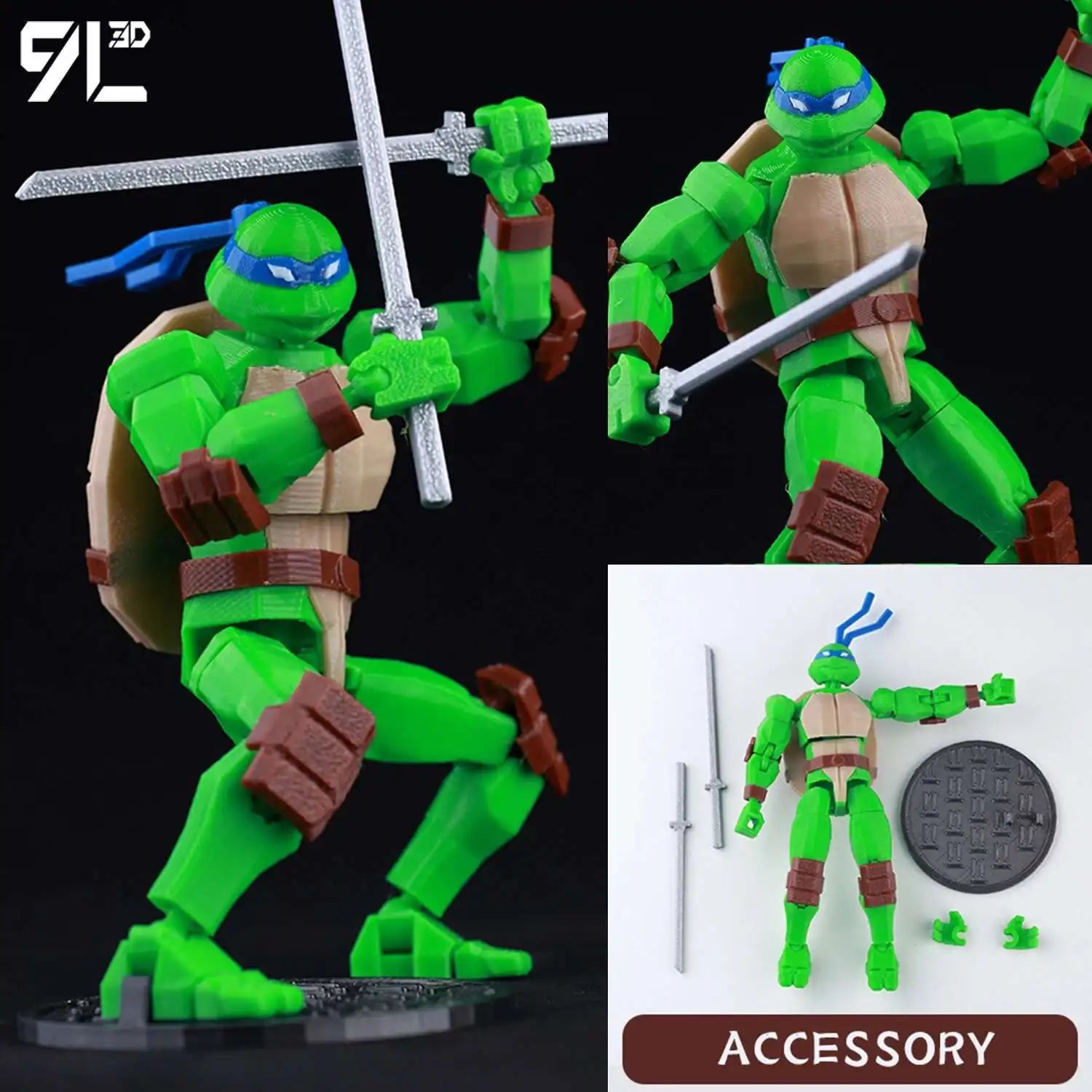 9L3D Cloud FFVII Figure Buster Sword Multi-Joint Articulated Lucky Dummy 13 Anime Action Model Posing Display Children Games toy