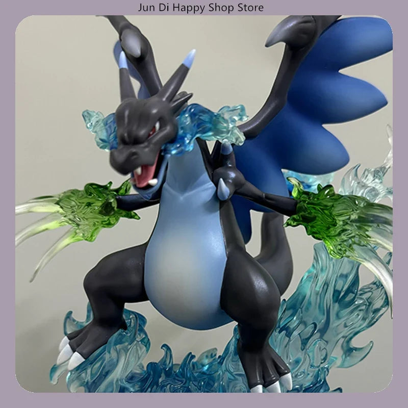 Charizard Mega Evolution X 18cm Battle Pose Anime Figure Statue Desktop Decoration Gift