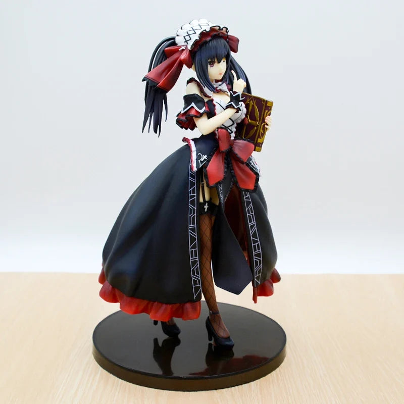 24cm KDcolle Date A Live Kurumi Tokisaki Anime Figure Date A Bullet Yatogami Tohka Bunny Girl Action Figure Adult Model Doll Toy
