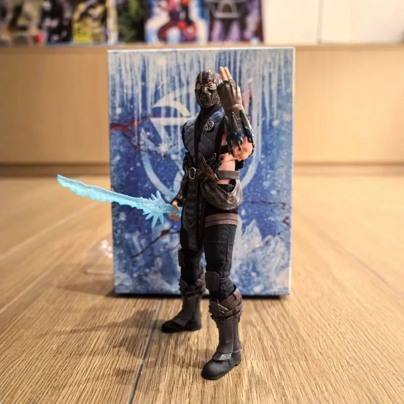 In Stosk Original Joy Man Toys JMToys ZK001 1/12 Mortal Kombat Figures Sub-Zero Action Anime Figurine Classic Sub-Zero Models